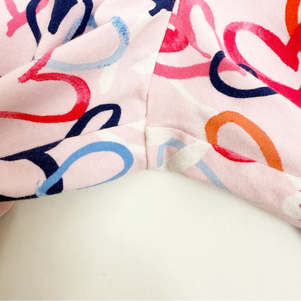 BedHead Pajamas Hearts Organic Cotton Two (2) Piece Pajama PJ Set Pink - Picture 11 of 16